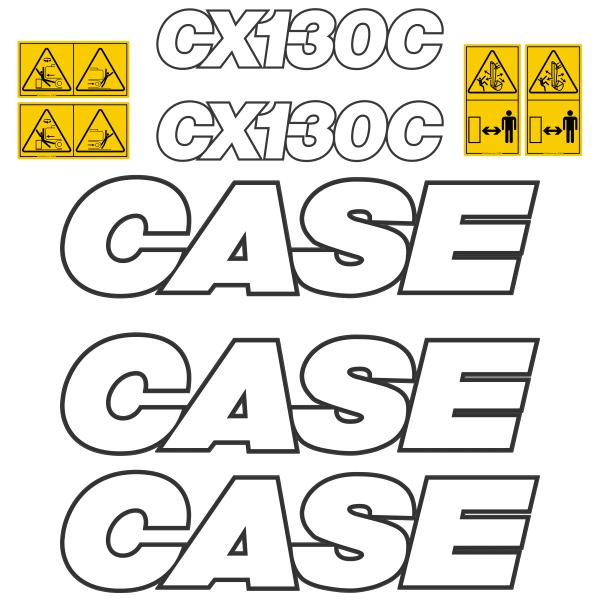Case CX130C Decal Kit Case CX130C Decal Kit