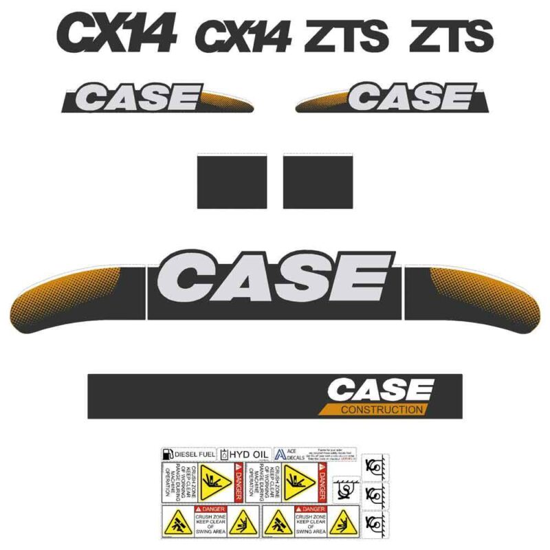 Case CX14 Decal Kit