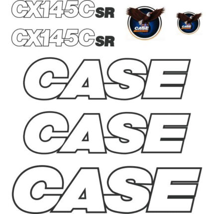 Case CX145C SR Decals Kit