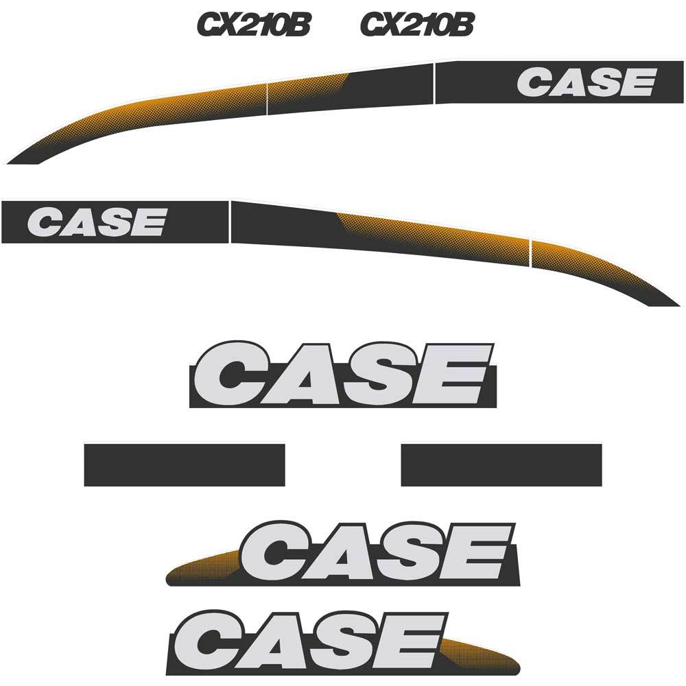 Case CX210B Decal Kit Case CX210B Decal Kit
