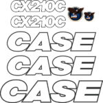 Case CX210C Decal Kit Later Style