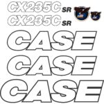 Case CX235C SR Decal Kit