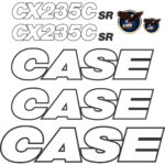 Case CX235C SR Decal Kit