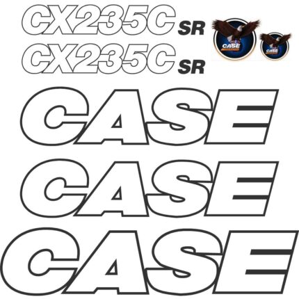 Case CX235C SR Decal Kit