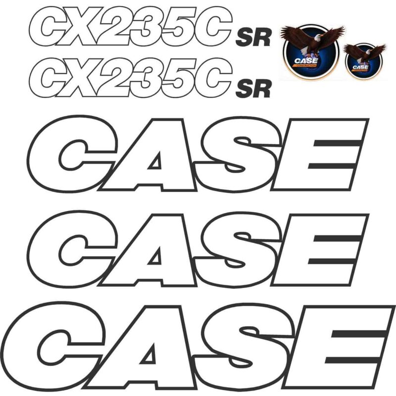 Case CX235C SR Decal Kit
