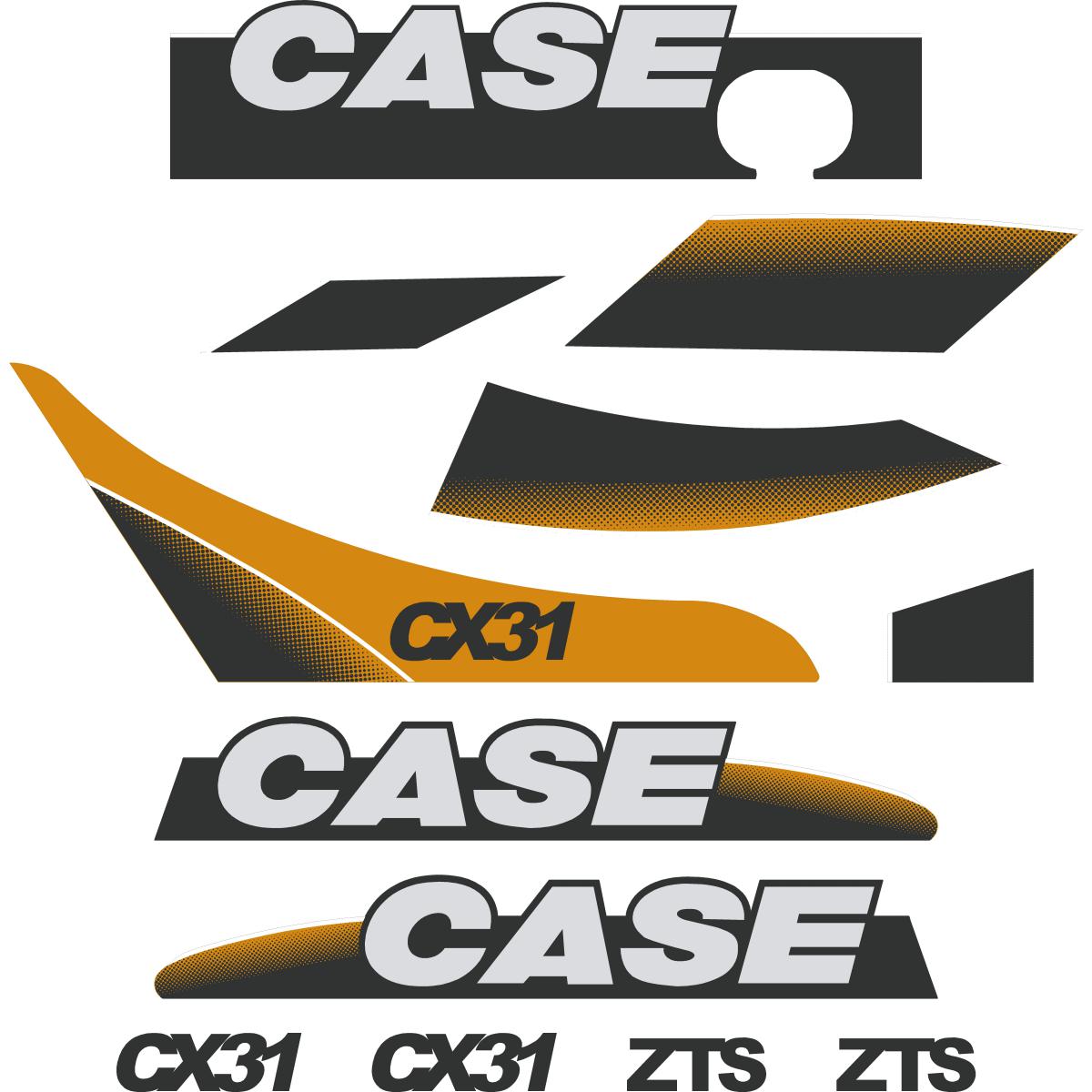 Case CX31 Decal Kit Case CX31 Decal Kit