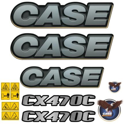 Case CX470C Decal Kit Metallic