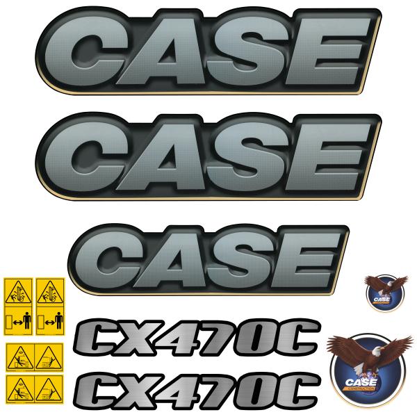 Case CX470C Decal Kit Metallic Case CX470C Decal Kit Metallic