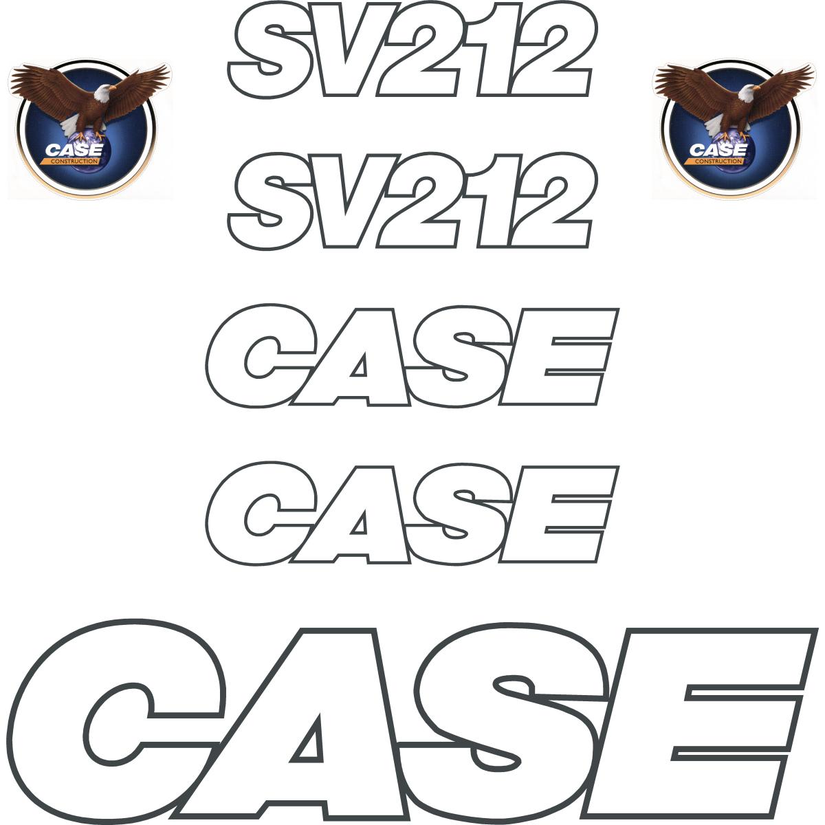 Case SV212 Decal Kit Case SV212 Decal Kit