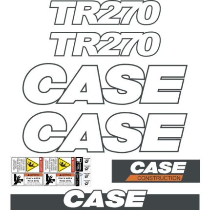 Case TR270 Decals Kit Later