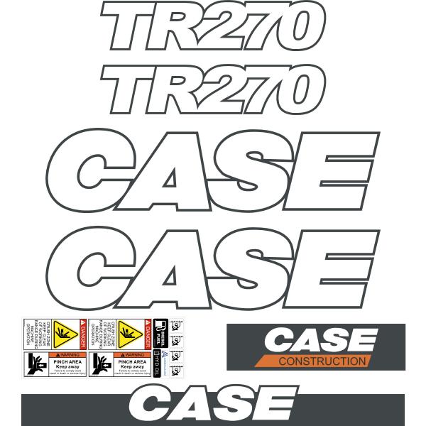 Case TR270 Decals Kit Later Case TR270 Decals Kit Later