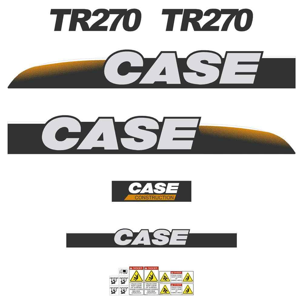 Case TR270 Decals Kit Case TR270 Decals Kit