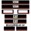 CAT 120H Decal Kit