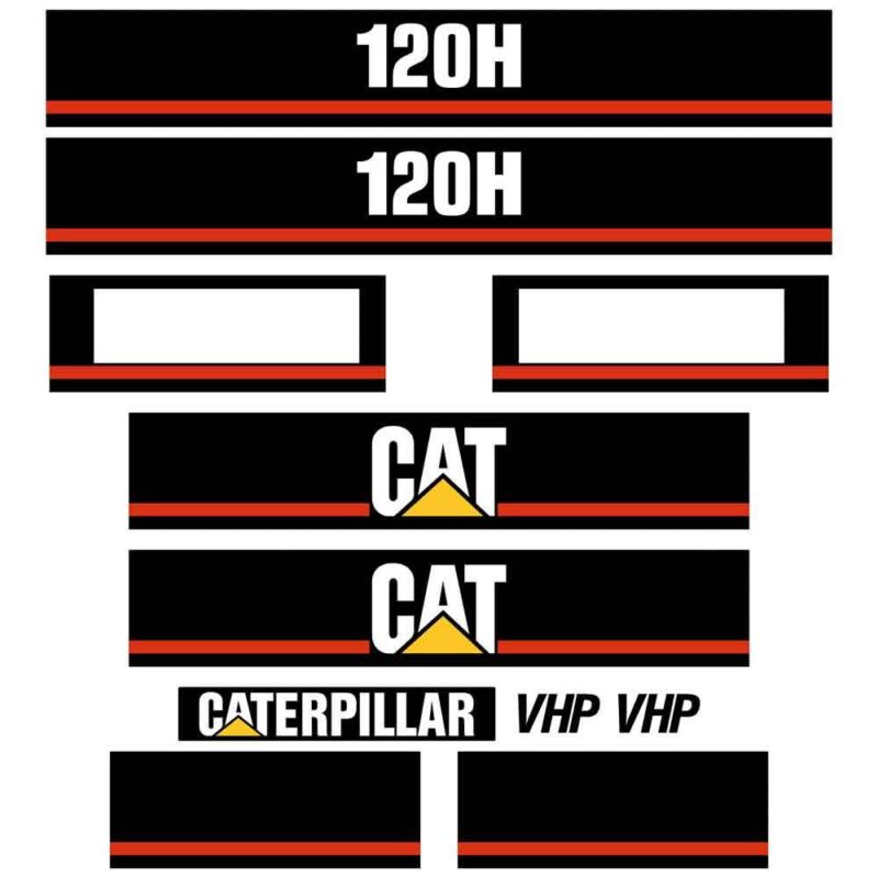 CAT 120H Decal Kit