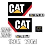 CAT 120M Decal Kit
