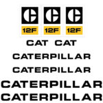 CAT 12F Decal Kit