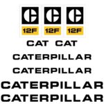 CAT 12F Decal Kit