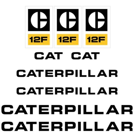 CAT 12F Decal Kit