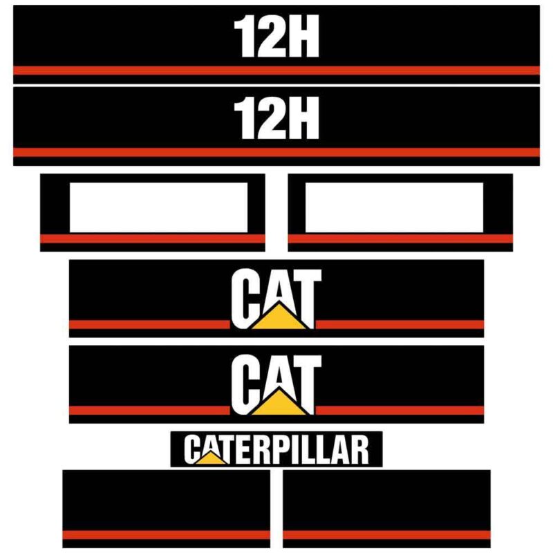 CAT 12H Decal Kit