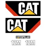 CAT 12M Decal Kit