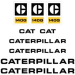 CAT 140G Decal Kit
