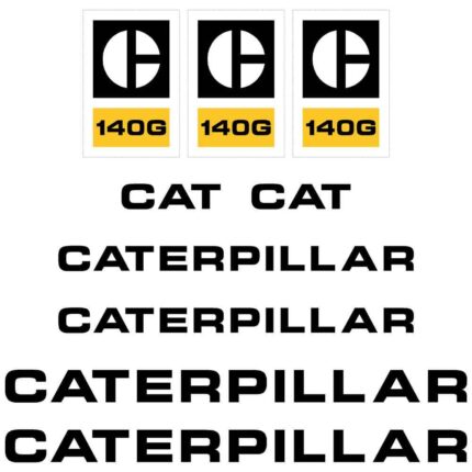 CAT 140G Decal Kit