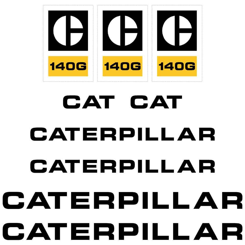 CAT 140G Decal Kit CAT 140G Decal Kit