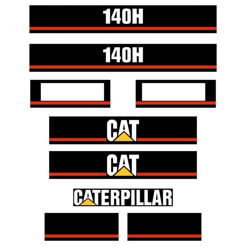 CAT 140H Decal Kit