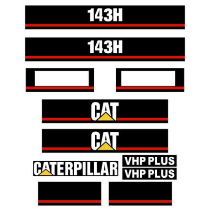 CAT 143H Decal Kit