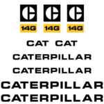 CAT 14G Decal Kit