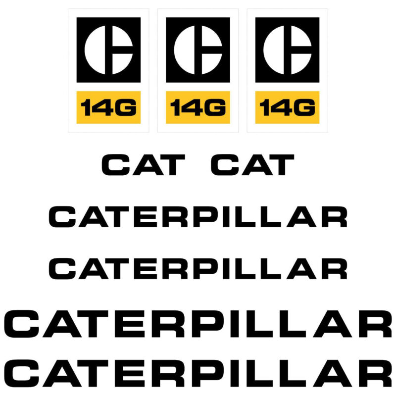 CAT 14G Decal Kit
