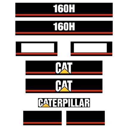 CAT 160H Decal Kit
