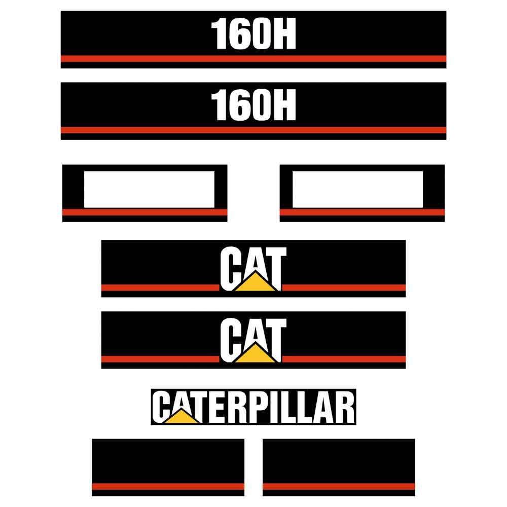 CAT 160H Decal Kit CAT 160H Decal Kit