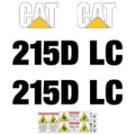 CAT 215D LC Decal Kit