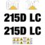 CAT 215D LC Decal Kit