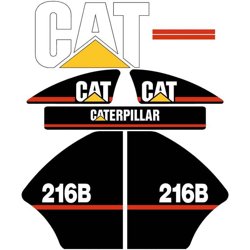 CAT 216B Decal Kit CAT 216B Decal Kit