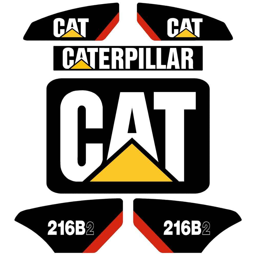 CAT 216B2 Decal Kit CAT 216B2 Decal Kit