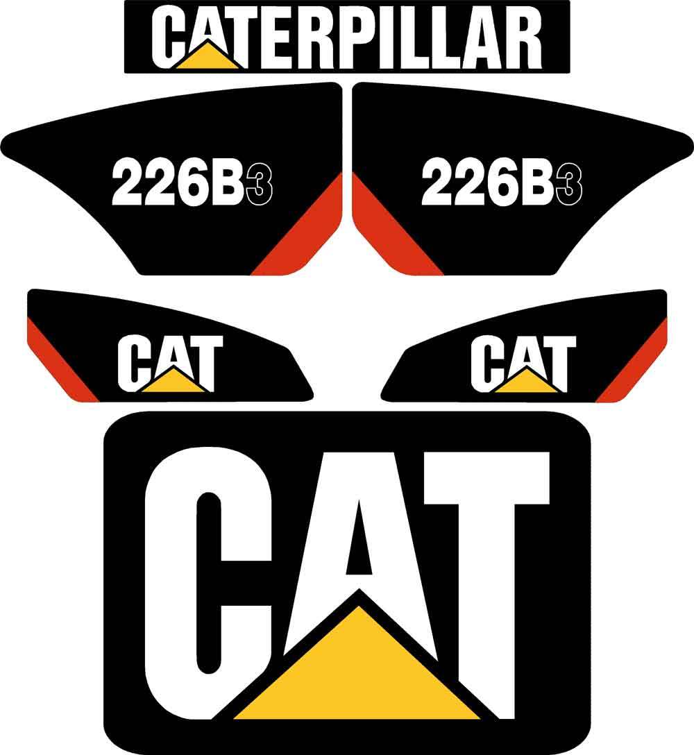 CAT 226B3 Decal Kit CAT 226B3 Decal Kit