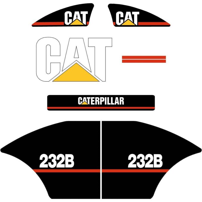 CAT 232B Decal Kit