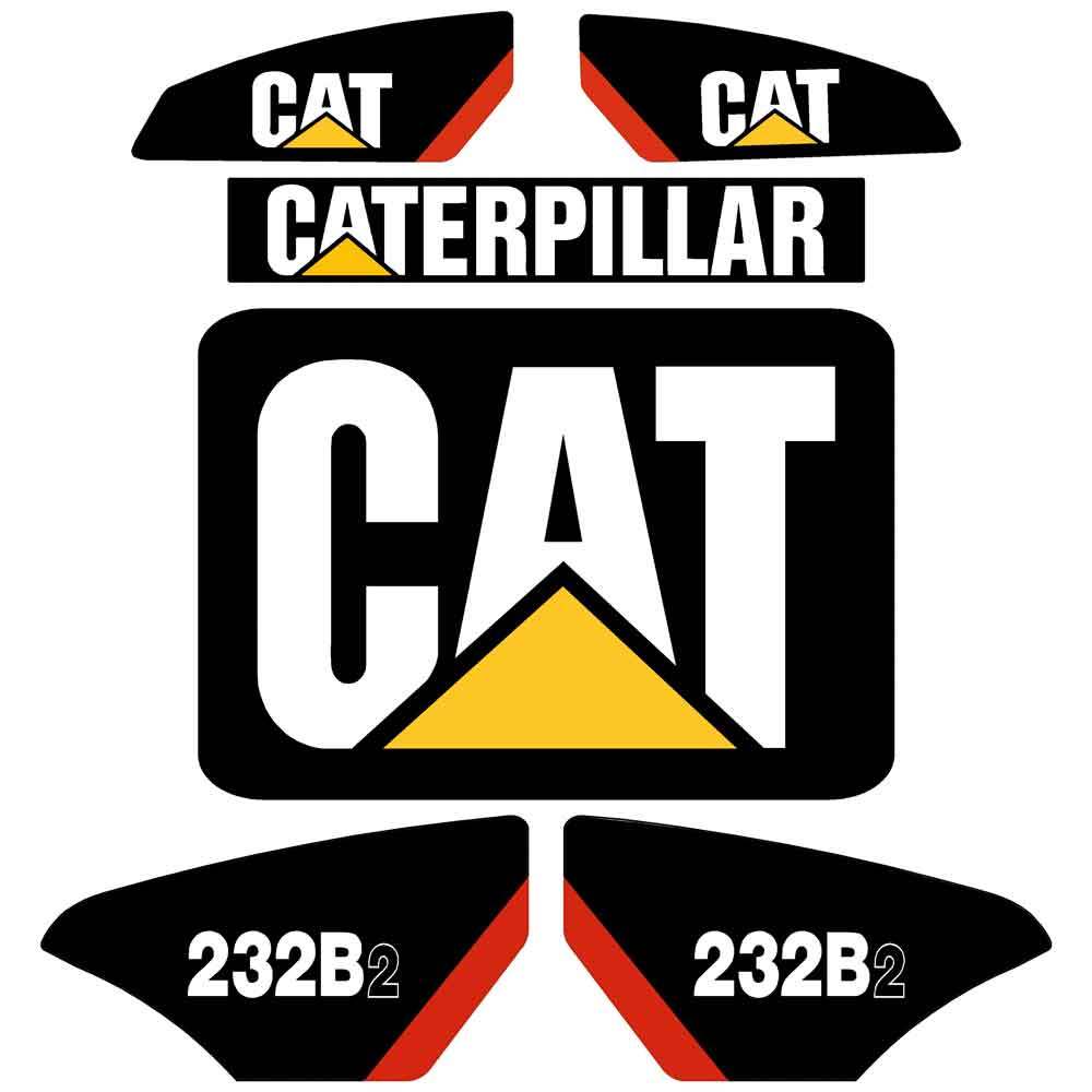 CAT 232B2 Decal Kit CAT 232B2 Decal Kit