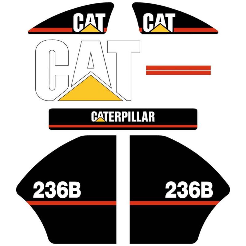 CAT 236B Decal Kit