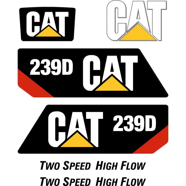 Cat 239D Decal Kit Cat 239D Decal Kit