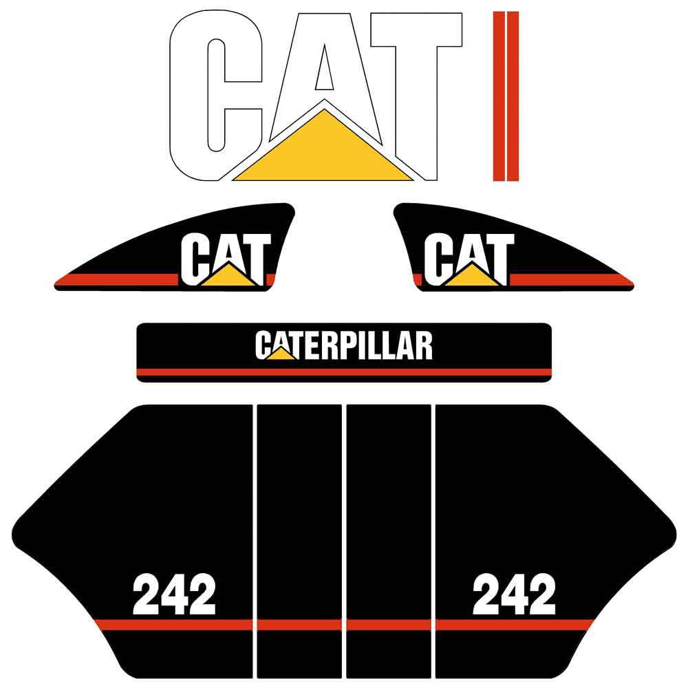 CAT 242 Decal Kit CAT 242 Decal Kit