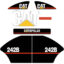 CAT 242B Decal Kit