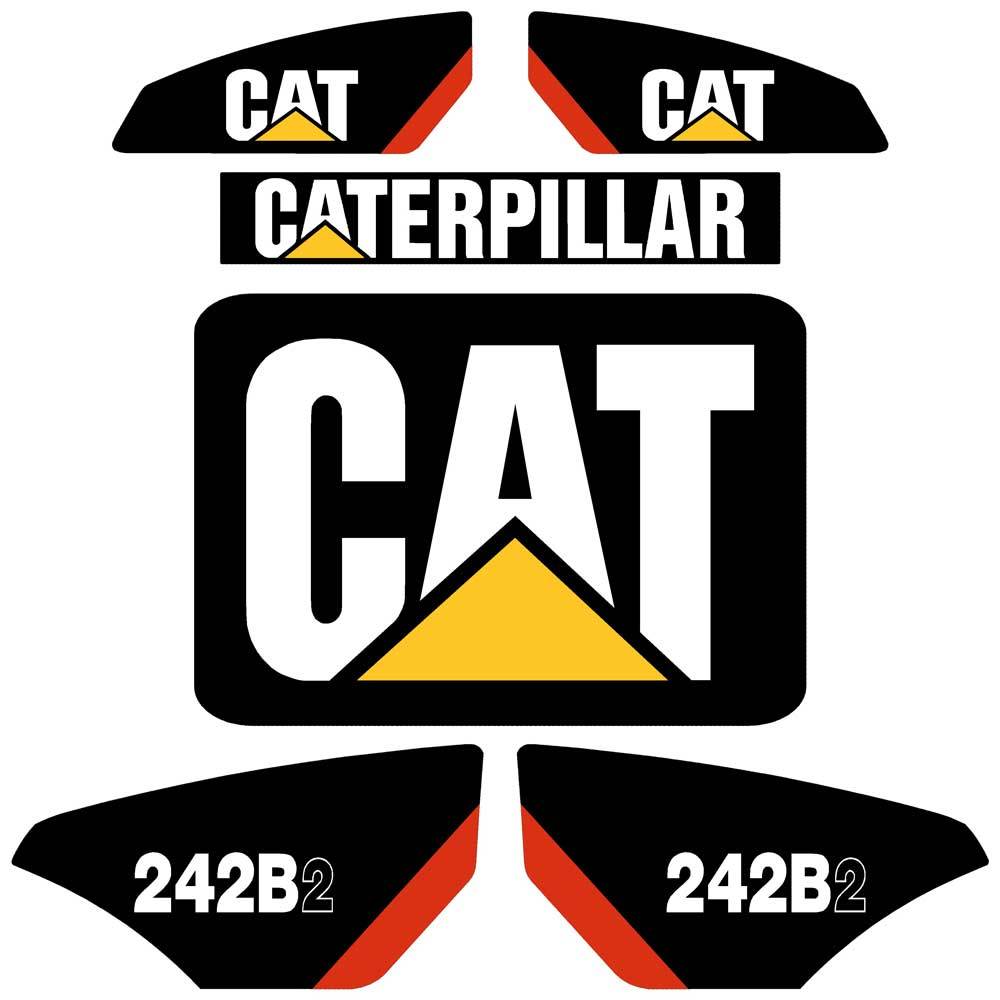CAT 242B2 Decal Kit CAT 242B2 Decal Kit