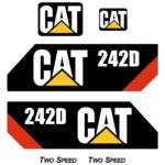 CAT 242D Decal Kit