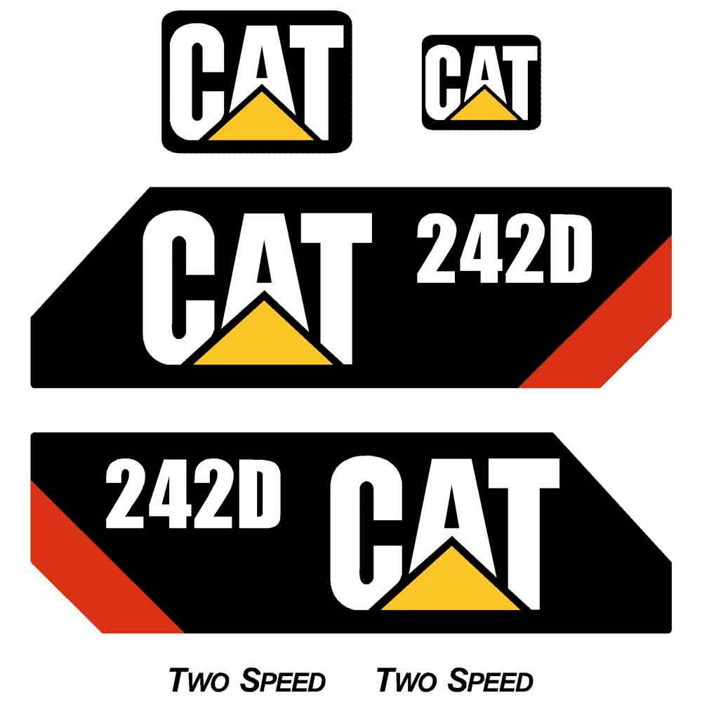 CAT 242D Decal Kit CAT 242D Decal Kit