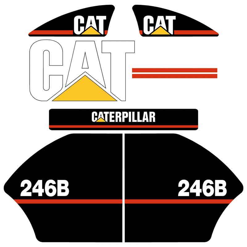 CAT 246B Decal Kit CAT 246B Decal Kit