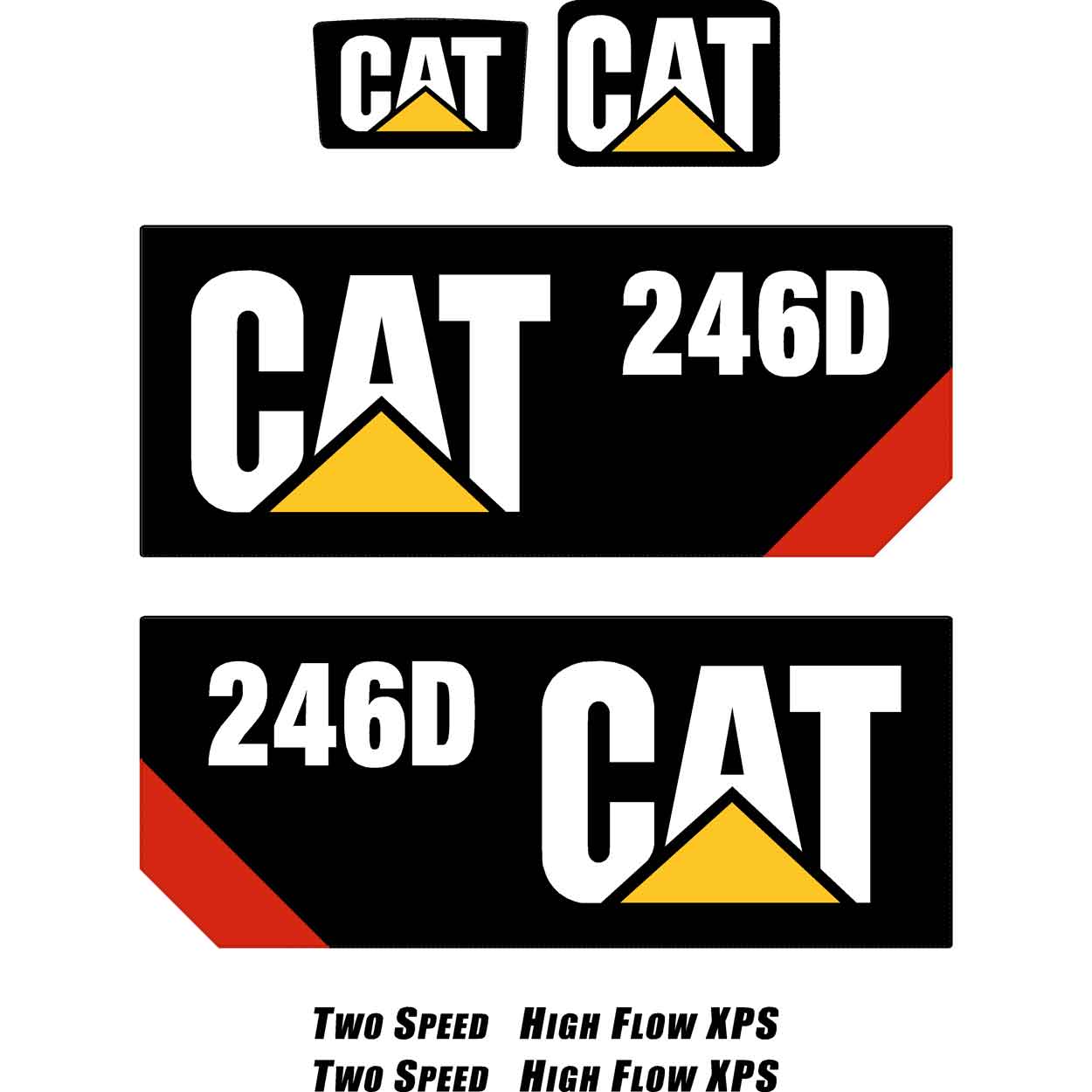 Cat 246D Decal Kit Cat 246D Decal Kit