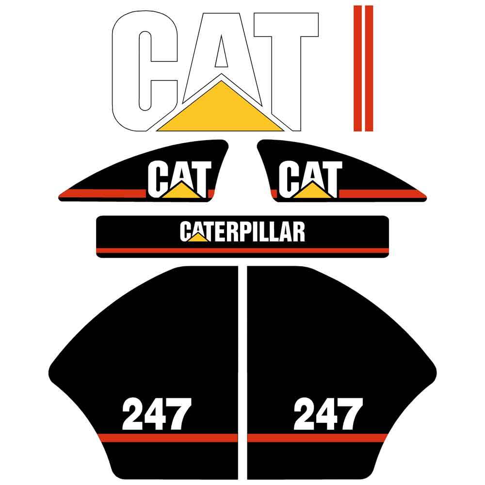CAT 247 Decal Kit CAT 247 Decal Kit
